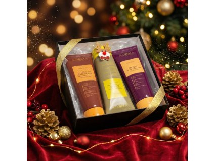 Vánoční balíček luxusních sprchových gelů Citrus, Patchouli, Vanilla, Ginger, Myrth