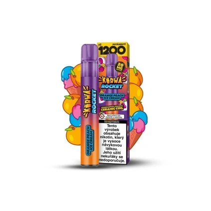 kurwa rocket orange peach ice cream