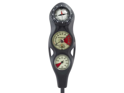 1308 scubapro konzole 3 analog manometr hloubkomer kompas