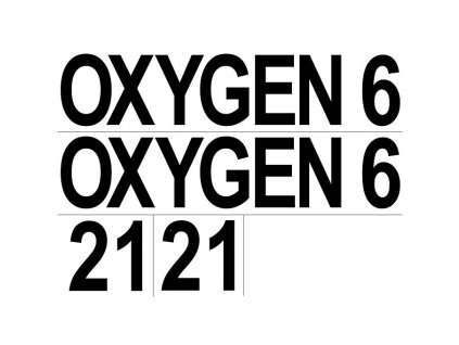 Sada samolepek - 2x(OXYGEN + 6 + 21)