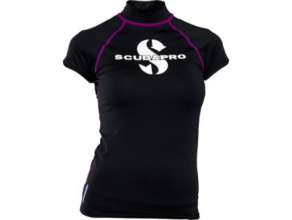 Scubapro Lycrové Tričko Rash Guard Onyx Dámské Krátký Rukáv UPF50