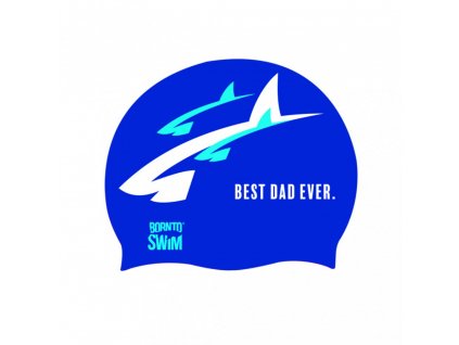 Den Otců - Silikonová Čepice Modrá - Best Dad Ever (Barva Modrá)