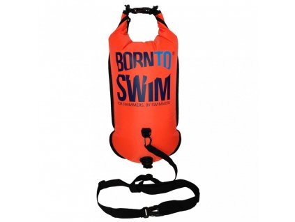 SwimRun batoh a plovák BornToSwim® (Barva Oranžová)