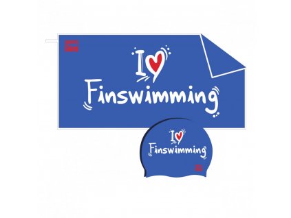 I ❤ Finswimming set BornToSwim® (Barva Růžová)