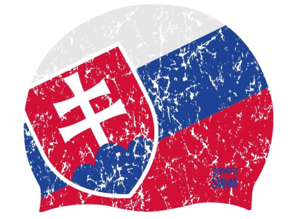 Silikonová čepice Slovensko - SVK UNI, národní barvy (Barva národní barvy)
