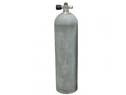 MES 11,1 L hliníková láhev Nature 207 bar s ventilem (Velikost 11,1L)