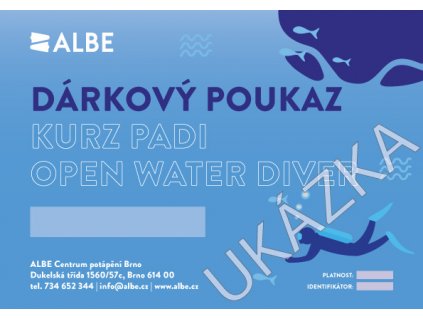 Dárkový poukaz PADI Open Water diver