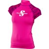 Scubapro Lycrové Tričko Rash Guard Flamingo Dámské Krátký Rukáv UPF50