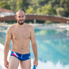 Pánské plavky BornToSwim® SVK (Barva Modrá, Velikost XXL)