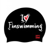 I ❤  Finswimming čepice BornToSwim® (Barva Modrá)