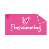 I ❤ Finswimming ručník BornToSwim® (Barva Modrá, Velikost 70x140cm)
