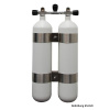 faber light 7 l 200 bar twin cylinders white complete
