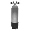 faber 10l 300 bar hot dipped steel cylinder complete with twin valve and boot