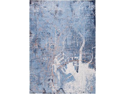 Koberec Louis De Poortere - CITIES 9314 Tokyo Conductive Blue