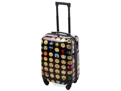 Kabinový cestovní kufr SMAJLÍKY - multicolor