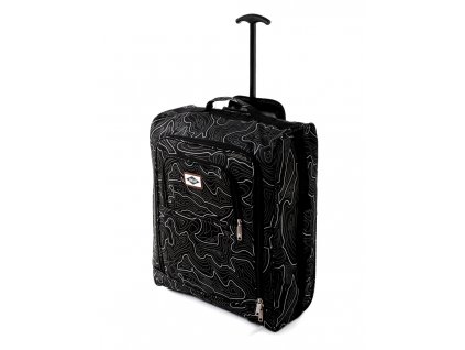 Příruční zavazadlo 2v1 - Taška a batoh RODAN - Černý a bílý vzor