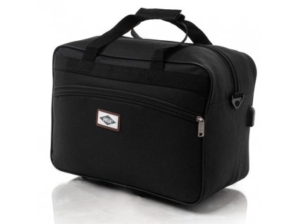 Cestovní příruční taška Torrens s USB 40 x 20 x 30 cm - Černá