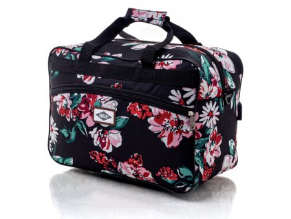 Cestovní příruční taška Torrens s USB 40 x 20 x 30 cm - Květiny 2