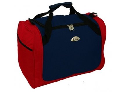 Cestovní příruční taška Saimaa 42 x 32 x 25 cm - Červená-Tmavě Modrá