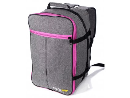 Cestovní batoh Dalalven 40 x 20 x 30 cm - Šedý-Růžový