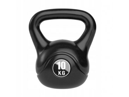 Kettlebell na cvičení 10 kg - Černý