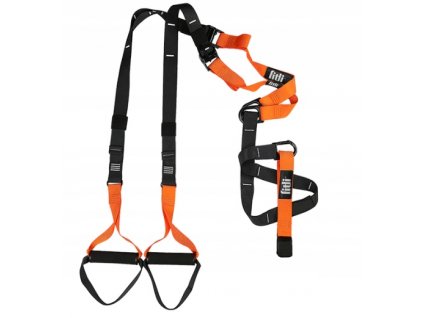 Pásy TRX - tréninkové pásy pro CrossFit cvičení - Černé-Oranžové