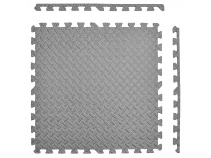Pěnové puzzle do fitness a bazénu 62 x 62 x 1 cm - grafitové - 1 ks.