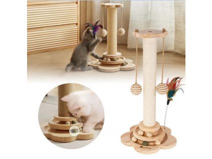 Škrábadlo pro kočky - karamel - vzor 013