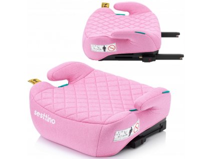 Dětská autosedačka XBOOSTER ISOFIX i-Size 125-150 cm - růžová