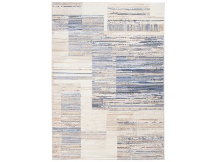 Koberec Modern Rugs Hane 498 - bílý a tmavě modrý