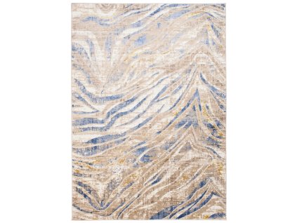 Koberec Modern Rugs Hane 525 - bílý a tmavě modrý