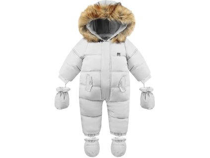 Dětská zimní kombinéza - Alaska - Šedá - 72-76 cm