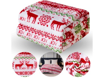Deka CHRISTMAS 035 přehoz na postel 160x20010