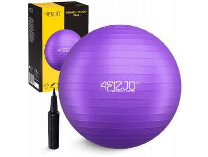 Gymnastický nafukovací míč 85 cm fialový