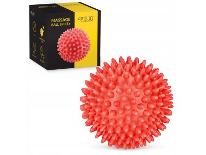 Masážní míč s hroty 7 cm červeny