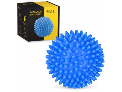 Masážní míč s hroty 8 cm modrý