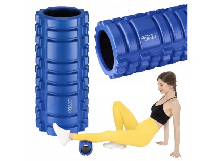 Masážní válec s výstupky CROSSFIT EVA 33 cm modrý