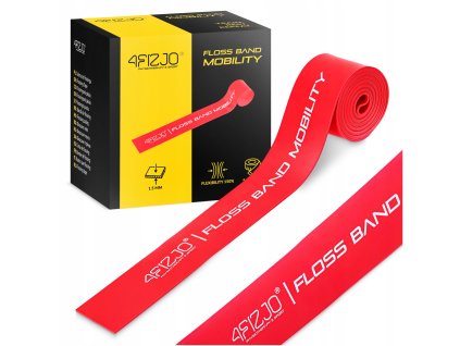 Rehabilitační pás FLOSS BAND 1,5 mm červeny