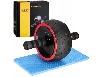 Kruh na cvičení břišních svalů AB WHEEL XL červený