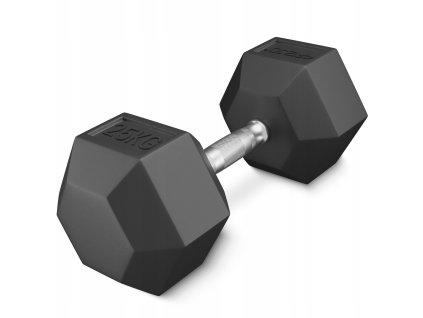 Ocelové činky HEX 25 kg (1 kus)