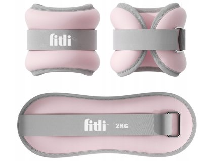 Závaží na kotníky a zápěstí 2 x 2 kg - Růžový