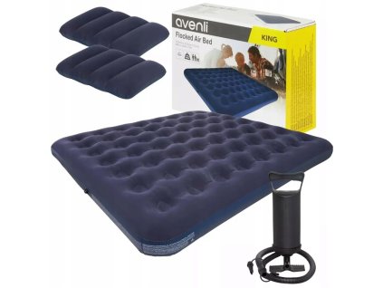 Nafukovací matrace pro jednoho Avenli 191 x 99 x 22 cm + Pumpa a polštáře