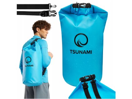 Voděodolný pytlík 30 litrů TSUNAMI – modrý