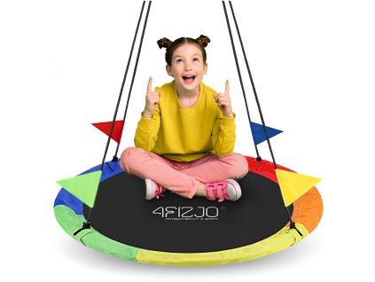 Zahradní houpačka pro děti ČAPÍ HNÍZDO 100 cm 160 kg - vícebarevná