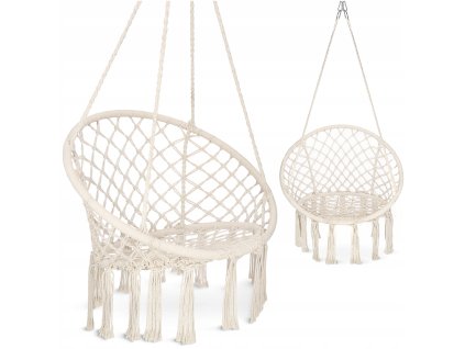 Zahradní houpačka BOHO – béžová