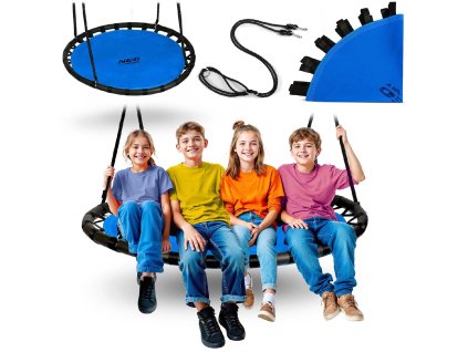 Dětská zahradní houpačka ČAPÍ HNÍZDO SWINGO 120 cm 150 kg – modrá