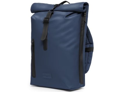 Městský voděodolný batoh Roll-Top s kapsou na notebook – Modrý