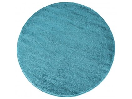 Kulatý koberec Jednobarevný ONE COLOR Modrý