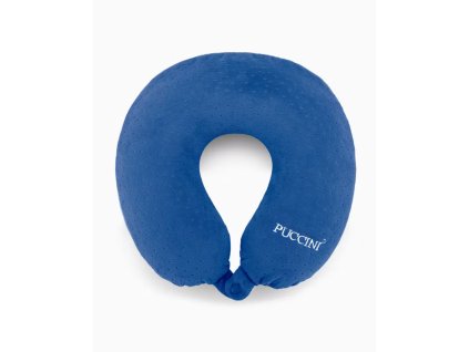 Cestovní polštářek rohlík – modrý