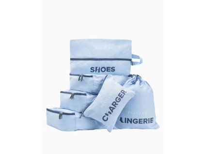 Sada organizérů do kufru – modrá